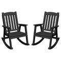 Greesum Outdoor Rocking Chair, 300lbs All-Weather Patio Rocker, Rust-Proof & UV-Resistant, Comfortable Smooth Glide for Deck, Porch, Lawn, or Garden, White